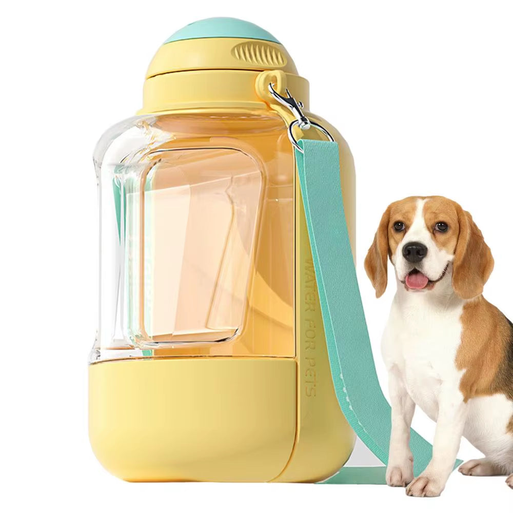 Portable Water Bottle for Dogs Dog Drinking Bottle Water Bowl Large Capacity Dog Water Dispenser 2 in 1 Puppy Drinking Bowl Leak
