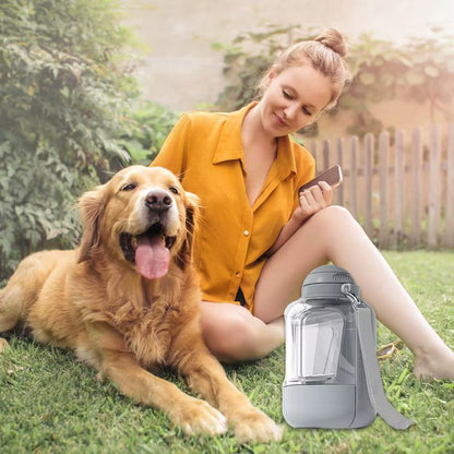 Portable Water Bottle for Dogs Dog Drinking Bottle Water Bowl Large Capacity Dog Water Dispenser 2 in 1 Puppy Drinking Bowl Leak