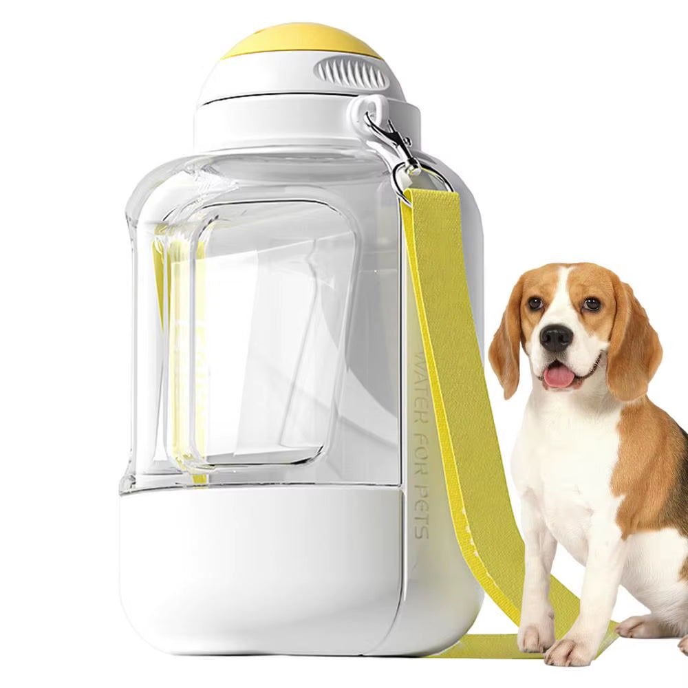 Portable Water Bottle for Dogs Dog Drinking Bottle Water Bowl Large Capacity Dog Water Dispenser 2 in 1 Puppy Drinking Bowl Leak